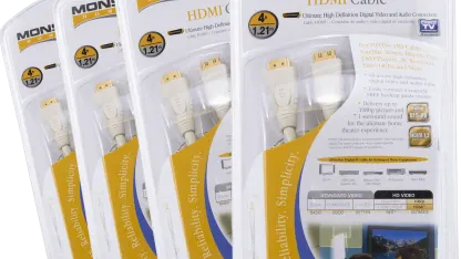 4-Pack: Monster 4' HDMI Cables