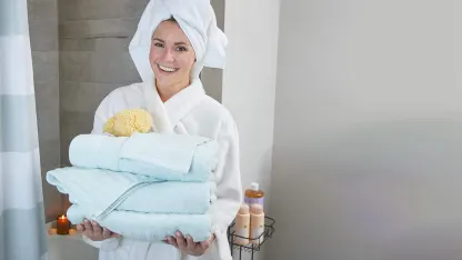 Your Choice: iDesign Ribbed Quick Dry Bath Towels (4 Bath or 6-Piece combo)