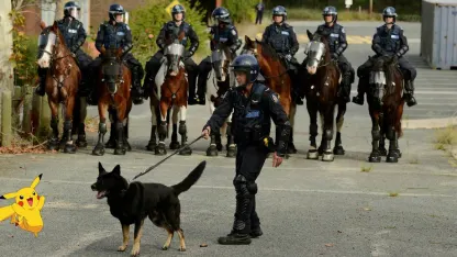 Police go Pokemon