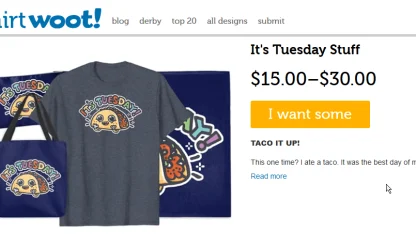 Woot has a sick and twisted sense of humor.