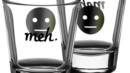 2-Pack: Meh Shot Glasses
