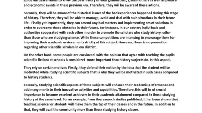 The most important scientific subject: