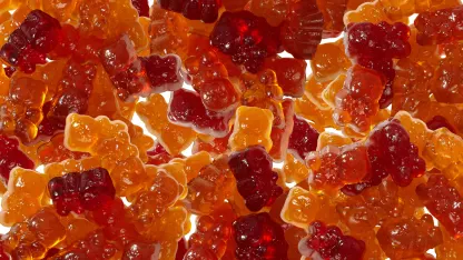 48-Pack: Candy Can Focus and/or Sleep Keto-Friendly Gummy Bear Snacks