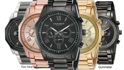Akribos XXIV Men’s Swiss Quartz Multifunction Watches