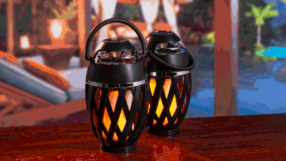 2-Pack: Power-to-Go True Wireless Flame Speakers