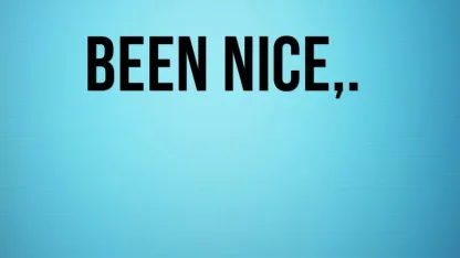 It would have been nice...