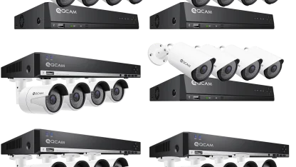 QCAM Security System Bundle: PoE Security Cameras and 2TB 8-Channel NVR