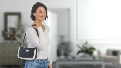 BEARPAW Pouchette Top Zip Shoulder Handbag