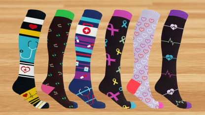 6-Pack: Extreme Fit Medical Compression Socks for Doctors and Nurses