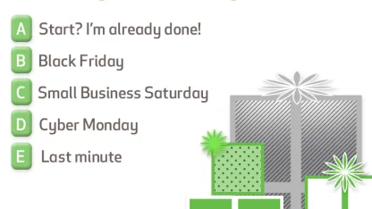 When do you start your holiday shopping?