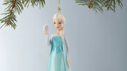 2-Pack: Lenox Rudolph's Christmas and Snow Queen Elsa Ornaments