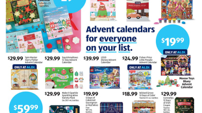 Aldi Advent calendars next Wednesday!