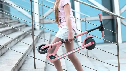 Macwheel E9 Pro Electric Kids Scooter with LED Lighting