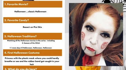 Getting to know us the Halloween Edition part 2.