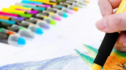 KingArt 48 Gel Stick Crayons and 7"x10" 60 Page Mixed Media Pad