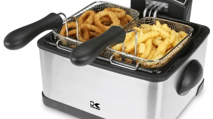 Kalorik 4-Quart Professional Style Triple Basket Deep Fryer