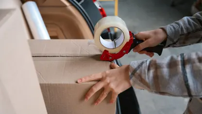 12-pack: Grizzly Power Clear Packing Tape Refills