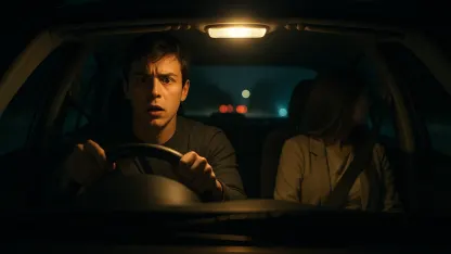 Someone turns the dome light on when you're driving.