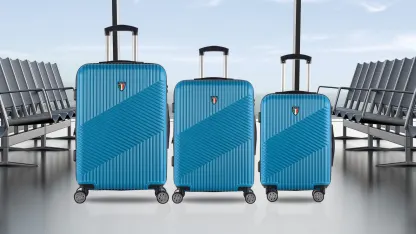 TUCCI Italy 3-Piece Locking Luggage Set