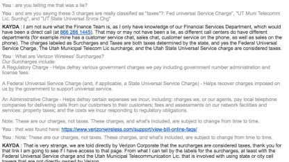 Catching customer service in a lie (Verizon this time)