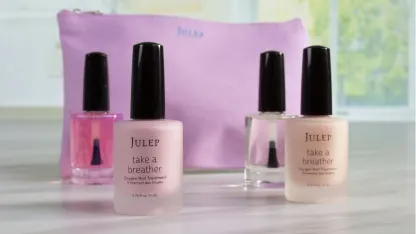 4-Piece: Julep Super Size Nail & Cuticle Treatment with Makeup Bag