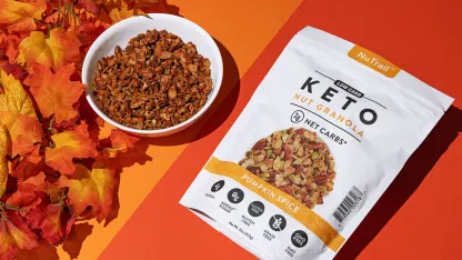 4-Pack: NuTrail Keto Nut Low Carb Pumpkin Spice Granola (4x 22oz bags)