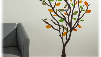 Growing Gratitude Tree 119 Wall Decals with Bonus Ornament Set