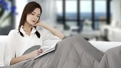 Calming Pressure Weighted Blanket with Storage Bag (10lb, 15lb, 20lb Options)