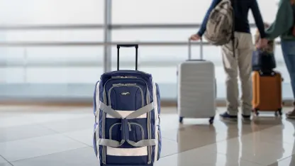 Olympia USA 8-Pocket 22" Rolling Duffel Bag