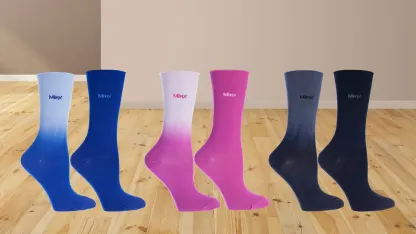 6-Pack: All Mixed Up Roll Top Crew Socks