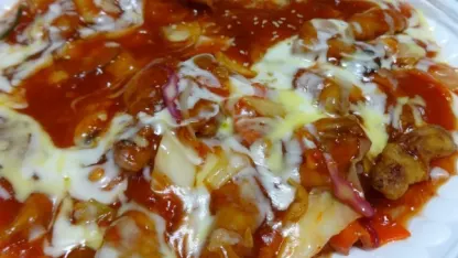 Korean specialty a day: Kimchi-pizza-tangsuyuk