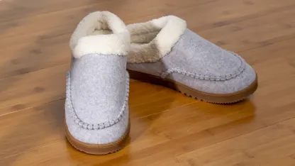 Born Ladies' Moccasins or Men's Faux Suede and Sherpa Scuff Slippers