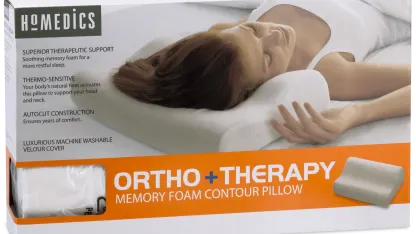 HoMedics TheraP Memory Foam Contour Pillow