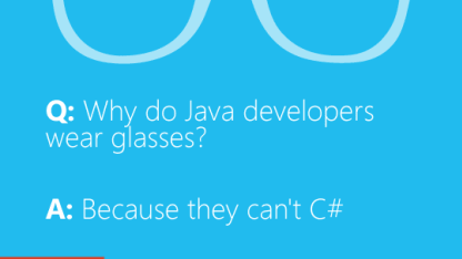 Why do Java developers wear glasses?