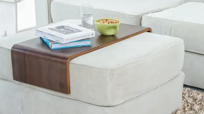 Lovesac Ottoman with You-Table