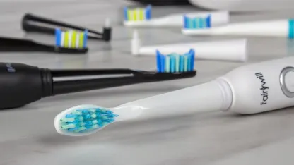 2-pack: Fairywill Electric Toothbrush (2 Bases, 8 Brush Heads, 2 Interdentals)