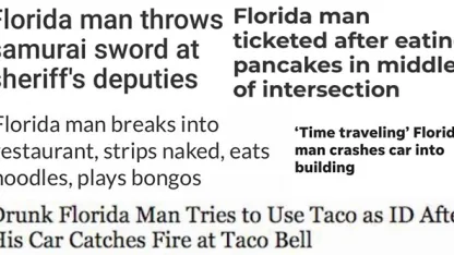 Okay, I'll do it.  "Florida Man" challenge!