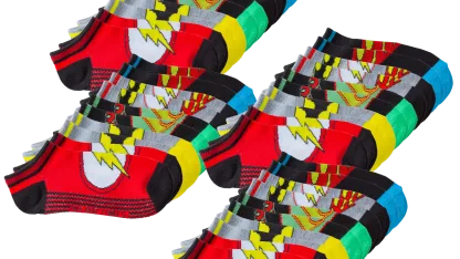 20-Pack: Justice League Low Rise Socks for Kids