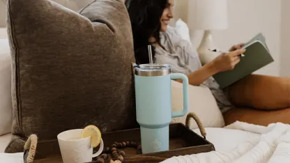 2-Pack: 40oz TruFlask Tumblers with Handle