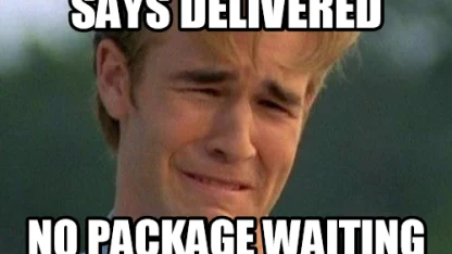 No package delivered..