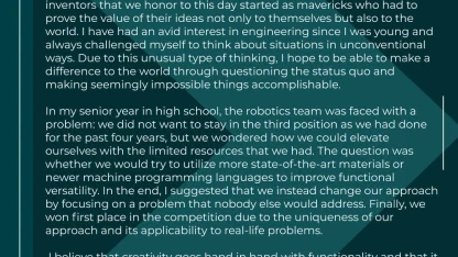 How do you express your creative side?