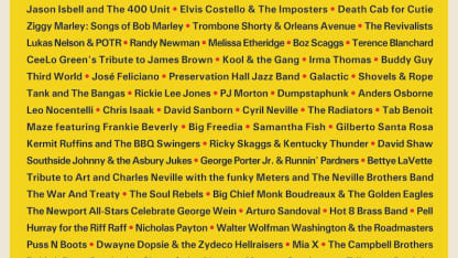 New Orleans Jazz Fest 2022 Lineup