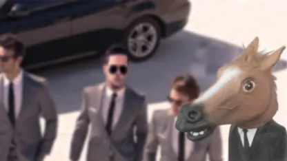 Creepy Horse Man Hand Puppet