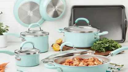 Rachael Ray Create Delicious 13-Piece Enameled Nonstick Cookware Set