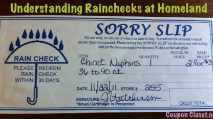 Rainchecks?