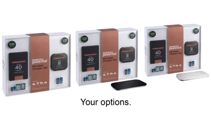 Duracell 8800mAh & 1850mAh Power Bank Set with or without Powermat