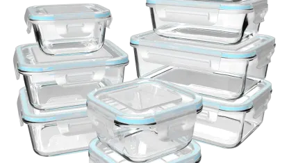 Salient 18 Piece Borosilicate Glass Food Storage with Easy Lock Lids