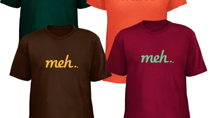 Meh Shirt on American Apparel