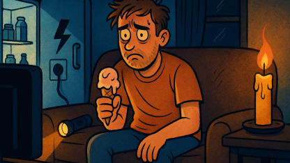 The worst part of a power outage is: