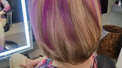 What would you do if your wife came home from the beauty parlor with purple streaks in her hair